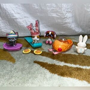 LPS Snowfall Fun Set - Lot of 3 Pets